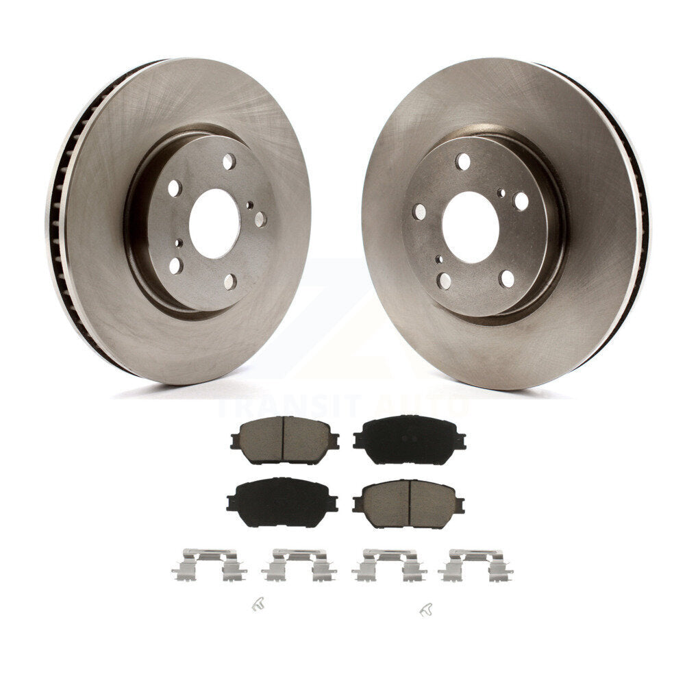 Disc Brake Rotors And Ceramic Pads Front Kit For Lexus IS250 GS300