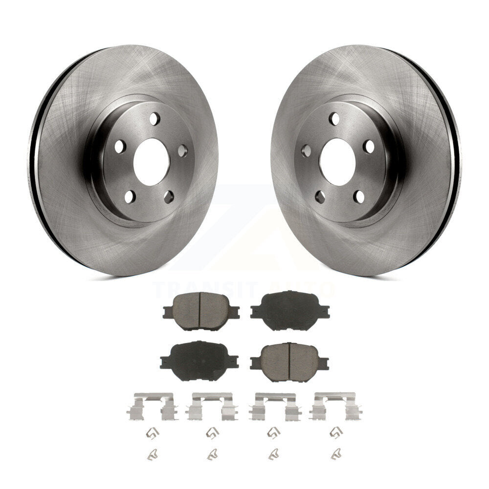 Disc Brake Rotors And Ceramic Pads Front Kit For Toyota Celica Scion tC