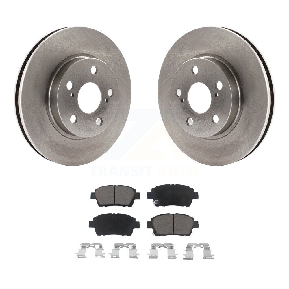 Disc Brake Rotors And Ceramic Pads Front Kit For 2000 Toyota Celica GT