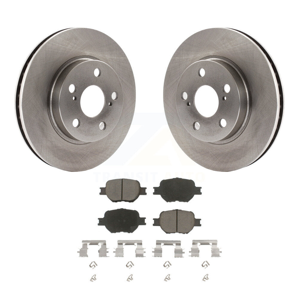 Disc Brake Rotors And Ceramic Pads Front Kit For 2001 Toyota Celica GT