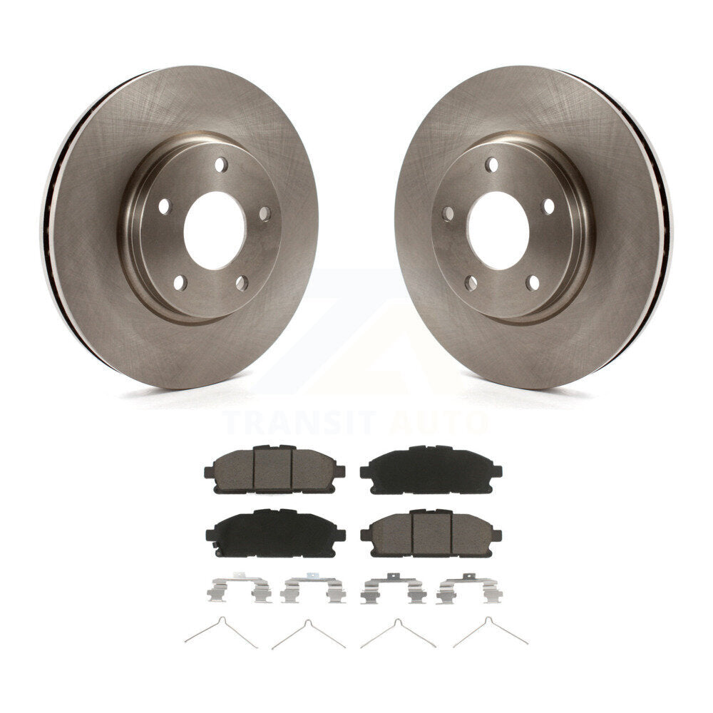 Disc Brake Rotors And Ceramic Pads Front Kit For 2011-2017 Nissan Quest