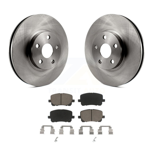 Disc Brake Rotors & Ceramic Pad Front Kit For Toyota Corolla Matrix Pontiac Vibe