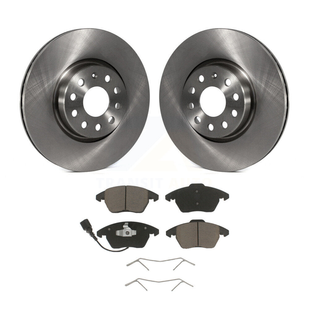 Brake Rotor Ceramic Pad Front Kit For Volkswagen Jetta Beetle Rabbit Audi GTI CC