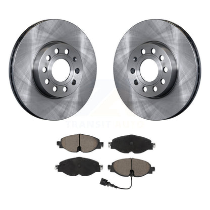 Brake Rotor Ceramic Pad Front Kit For Volkswagen Jetta Golf SportWagen Taos Audi