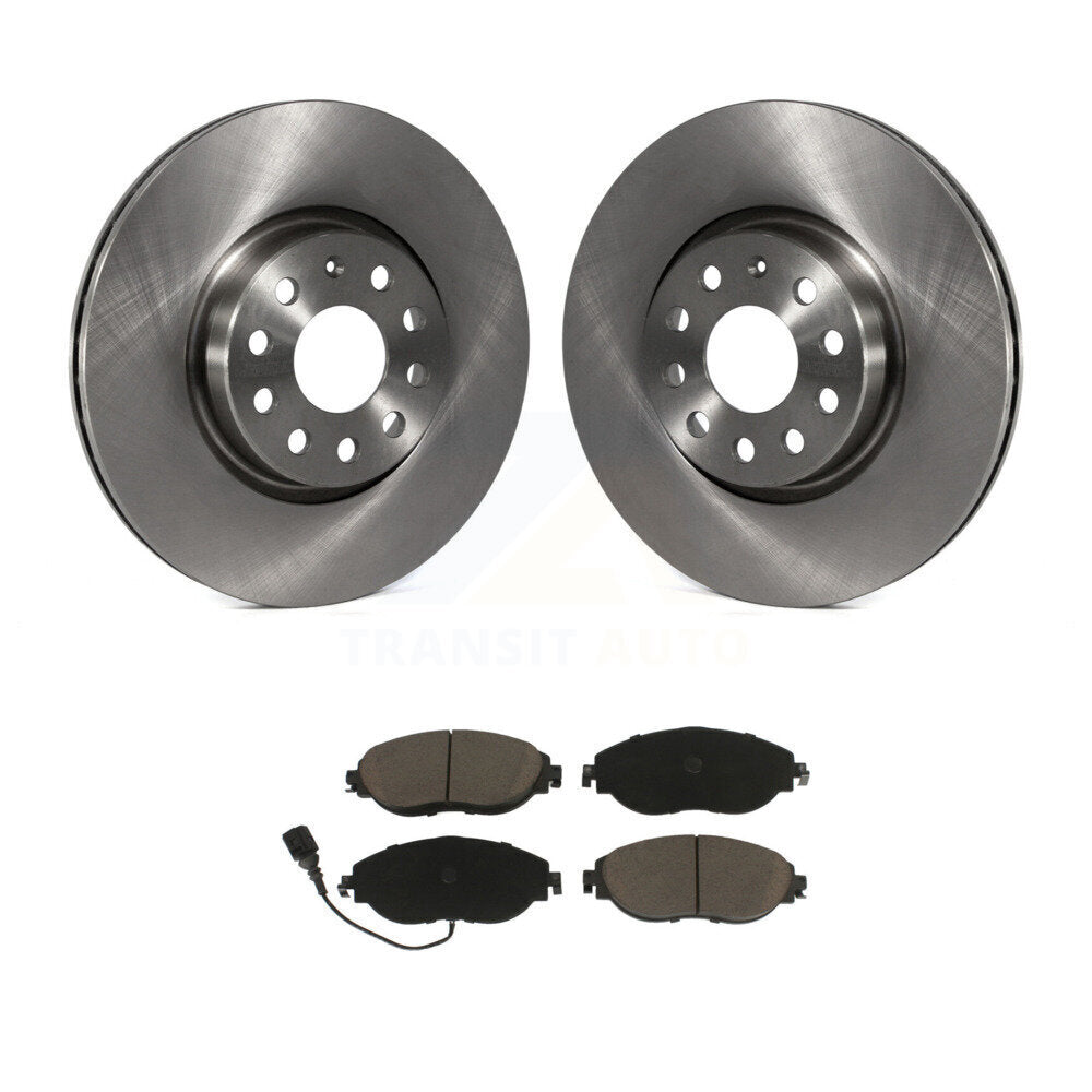Disc Brake Rotor Ceramic Pad Front Kit For Volkswagen GTI Arteon Audi A3 Quattro