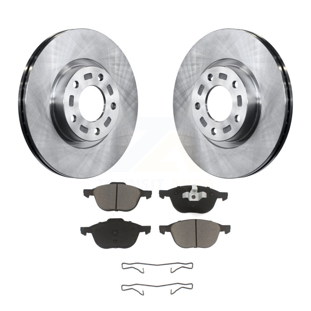 Disc Brake Rotors And Ceramic Pads Front Kit For Mazda 3 5 Sport