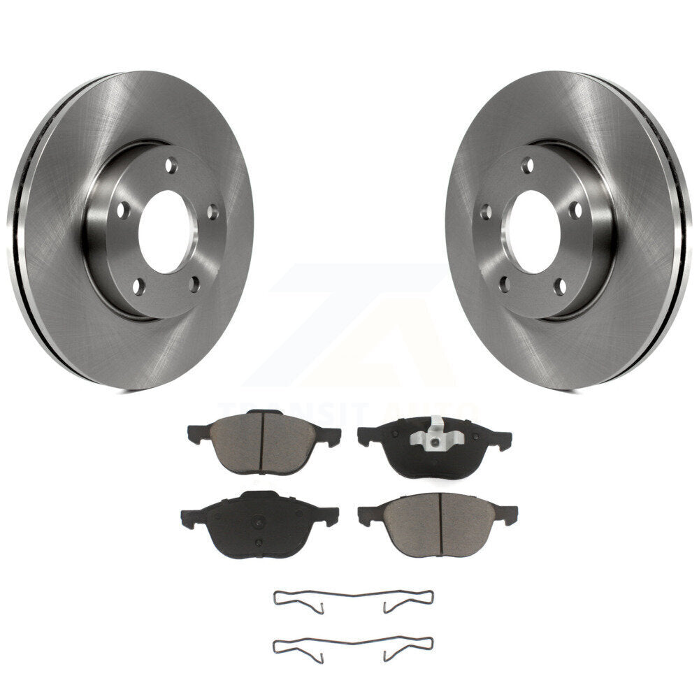 Disc Brake Rotors And Ceramic Pads Front Kit For Mazda 3 Sport