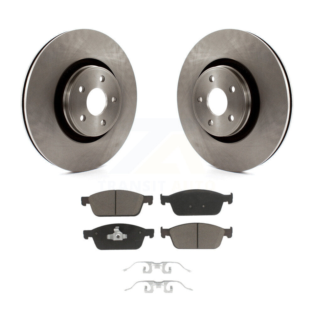 Disc Brake Rotors And Ceramic Pads Front Kit For Ford Focus Lincoln MKC