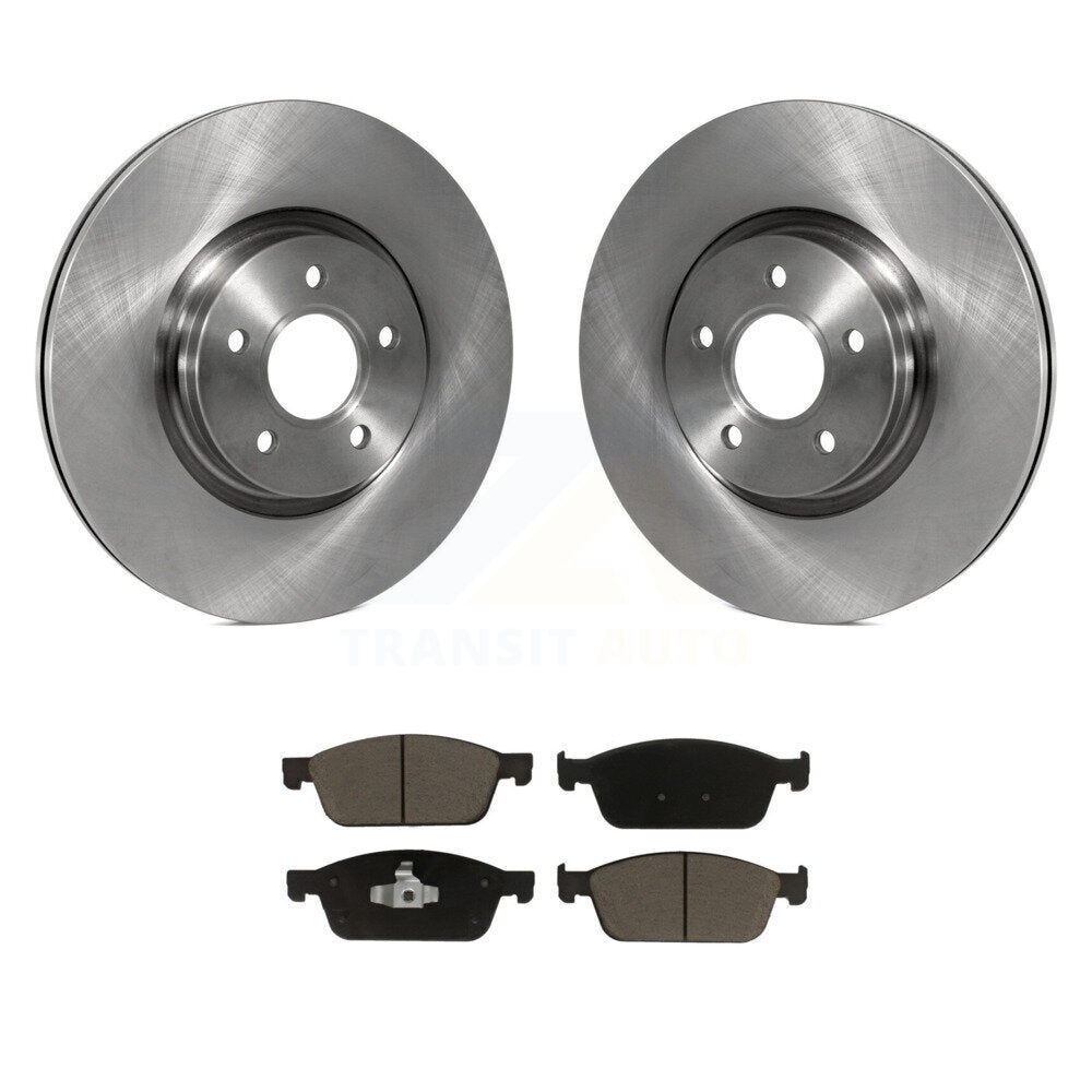 Brake Rotors & Ceramic Pad Front Kit For Ford Escape Transit Connect Lincoln MKC