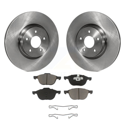 Brake Rotors Ceramic Pad Front Kit For 14 Ford Transit Connect 104.8" wheel base