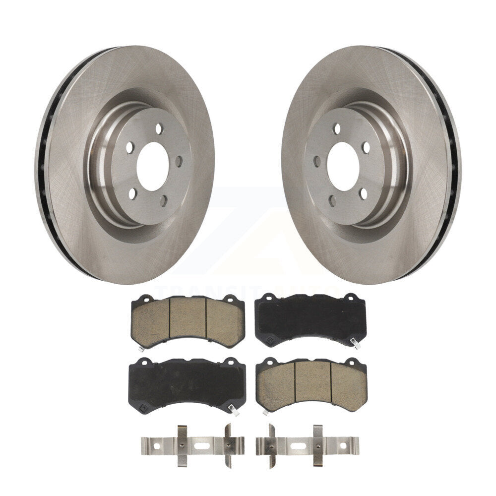 Disc Brake Rotors And Ceramic Pads Front Kit For Dodge Challenger Charger