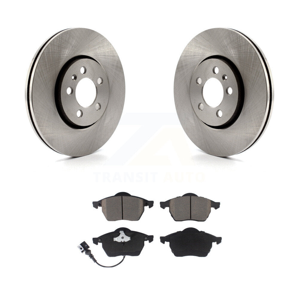 Disc Brake Rotors And Ceramic Pads Front Kit For Volkswagen Jetta Golf Beetle