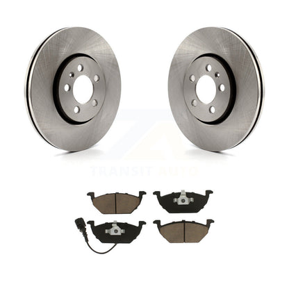 Disc Brake Rotors And Ceramic Pads Front Kit For 2000-2001 Volkswagen Golf 2.0L