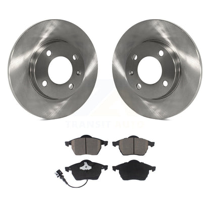 Disc Brake Rotors And Ceramic Pads Front Kit For 1996-1998 Volkswagen Jetta 2.8L