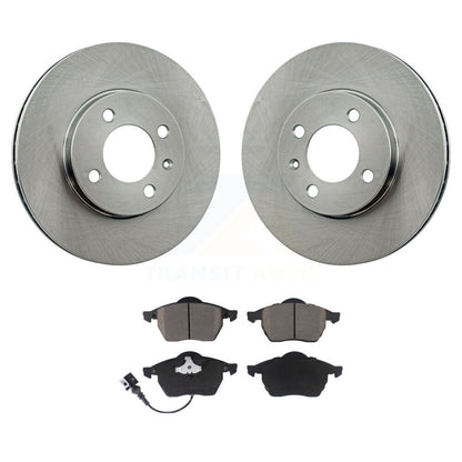 Disc Brake Rotors And Ceramic Pads Front Kit For 1996-1998 Volkswagen Jetta 2.8L