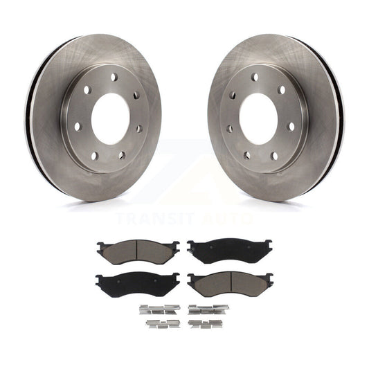 Disc Brake Rotors And Ceramic Pad Front Kit For Ford F-150 F-250 HD Heritage 4WD