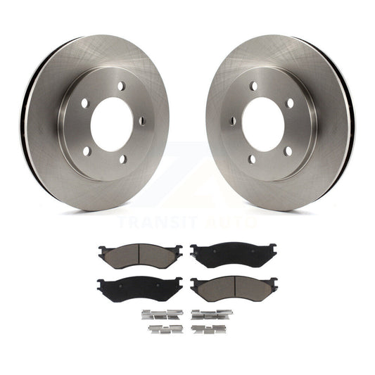 Disc Brake Rotor Ceramic Pad Front Kit For Ford Expedition Lincoln Navigator 4WD