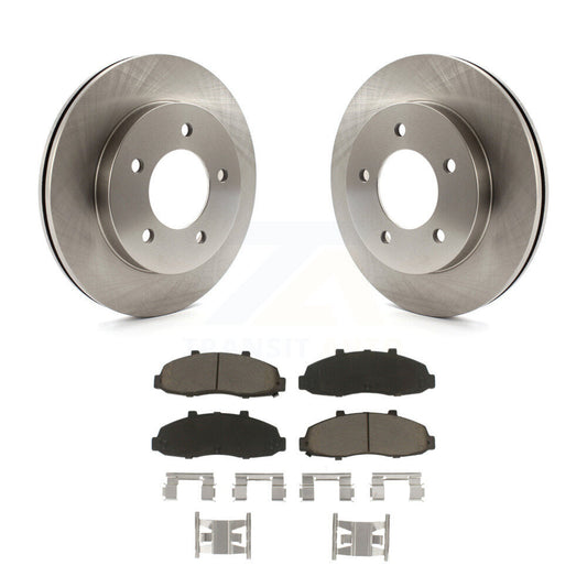 Disc Brake Rotors And Ceramic Pads Front Kit For Ford F-150 Heritage 4WD