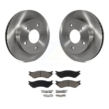 Disc Brake Rotors And Ceramic Pads Front Kit For 2000-2001 Dodge Ram 1500 RWD