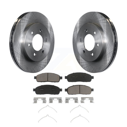 Disc Brake Rotors And Ceramic Pads Front Kit For Ford F-150 Lincoln Mark LT 4WD