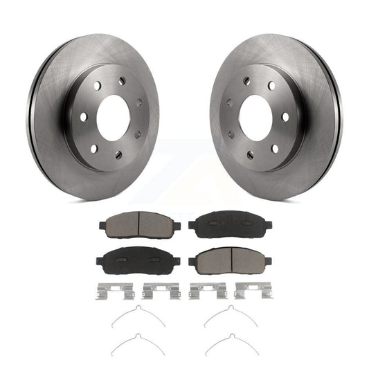 Disc Brake Rotors And Ceramic Pads Front Kit For Ford F-150 Lincoln Mark LT 4WD