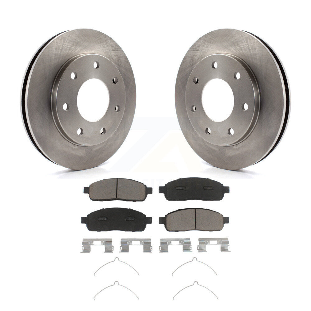 Disc Brake Rotors And Ceramic Pads Front Kit For 2004 Ford F-150 4WD