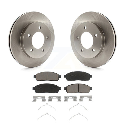 Disc Brake Rotor Ceramic Pad Front Kit For 2004 Ford F-150 4WD With 5 Lug Wheels