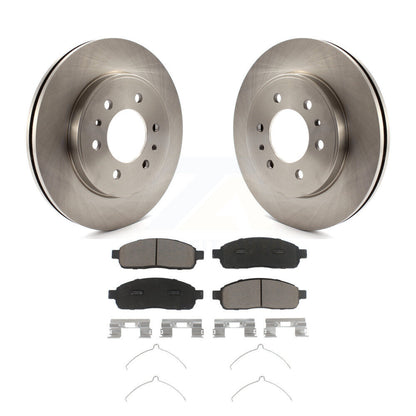 Disc Brake Rotor And Ceramic Pad Front Kit For 2009 Ford F-150 With 6 Lug Wheels