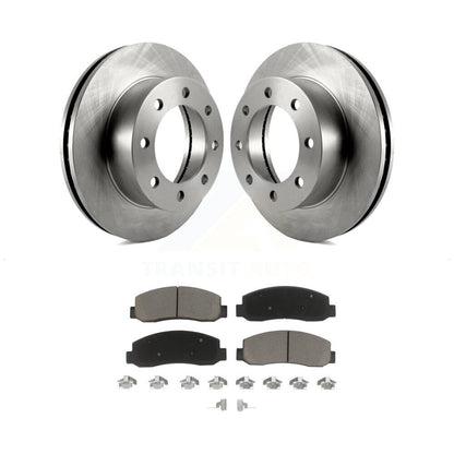 Disc Brake Rotors And Ceramic Pads Front Kit For Ford F-250 Super Duty F-350