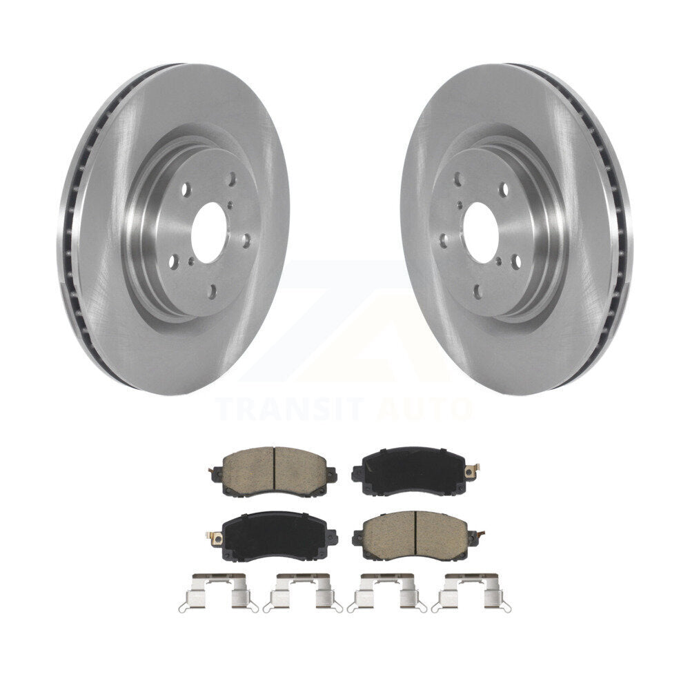 Disc Brake Rotor Ceramic Pad Front Kit For Subaru Forester Outback Crosstrek WRX