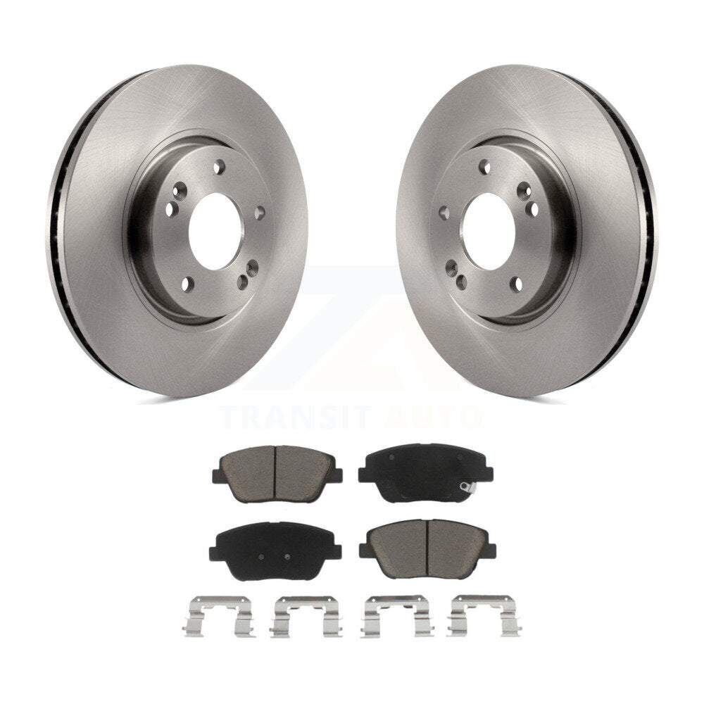 Disc Brake Rotors And Ceramic Pads Front Kit For Hyundai Sonata Kia Optima