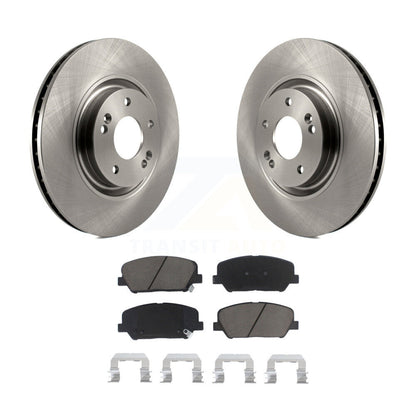 Disc Brake Rotors And Ceramic Pads Front Kit For 2011-2015 Kia Optima 2.0L