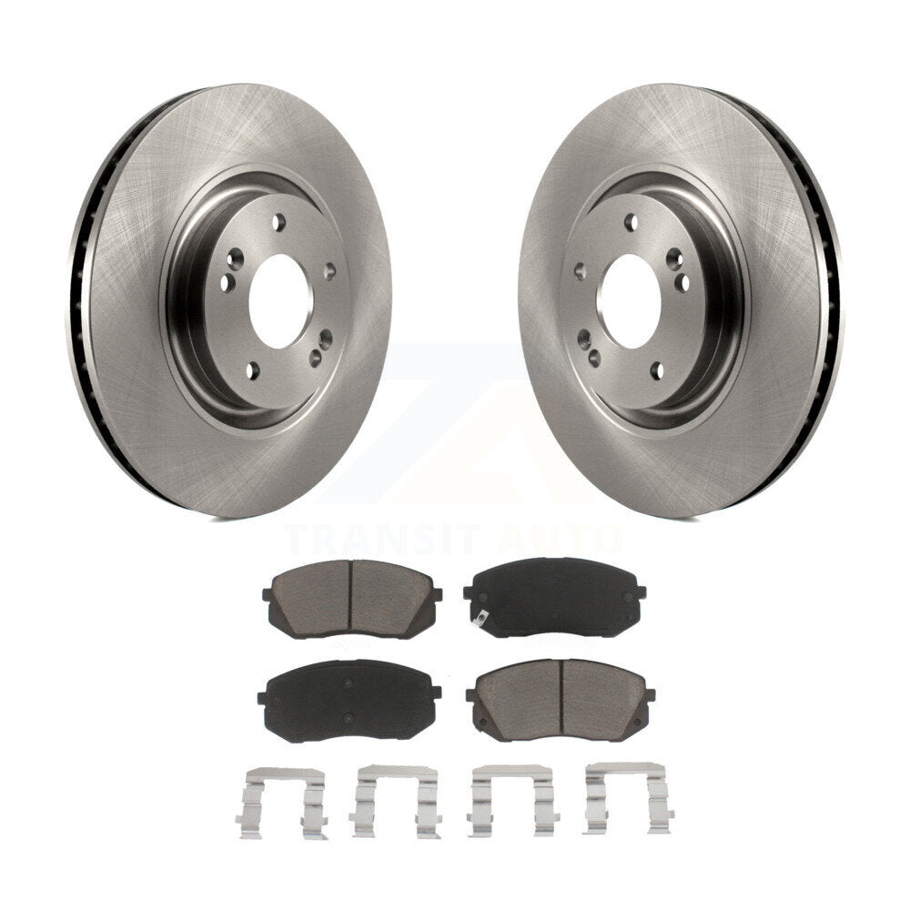 Disc Brake Rotor And Ceramic Pad Front Kit For Hyundai Tucson Sonata Kia Cadenza