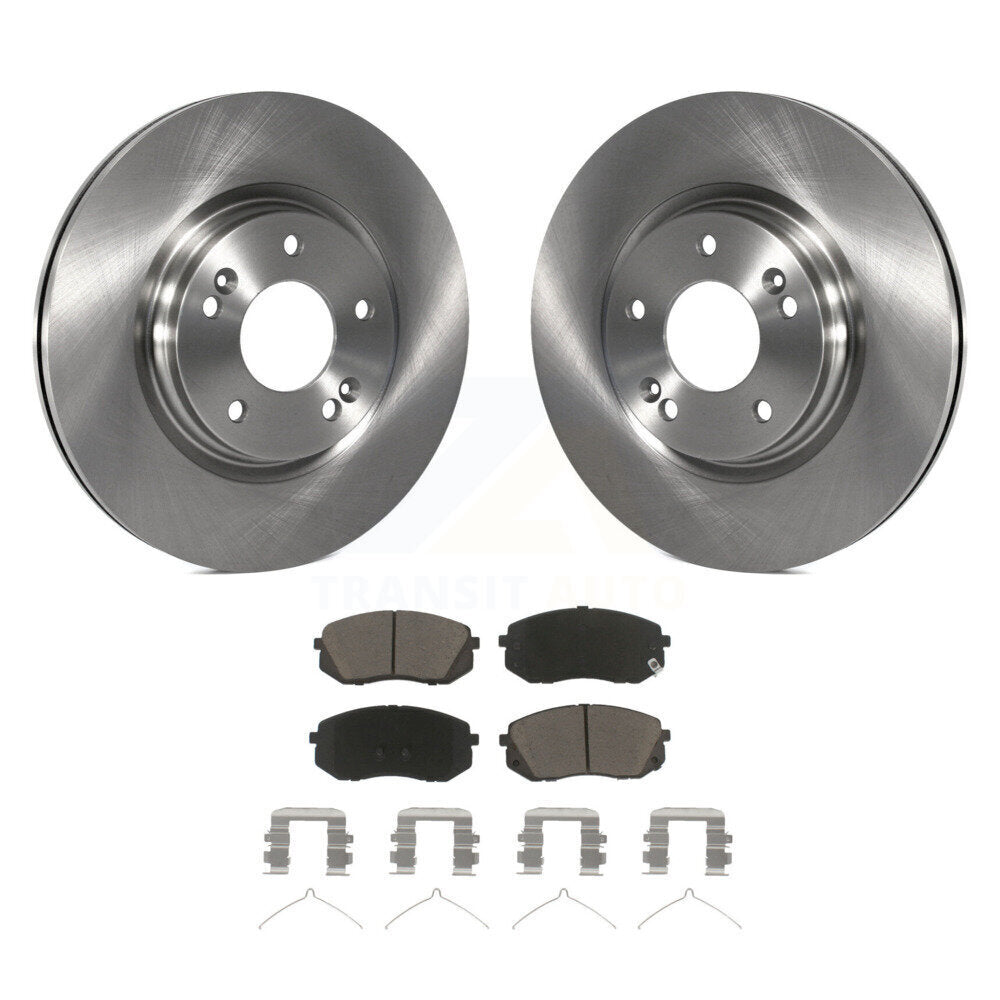 Brake Rotor Ceramic Pad Front Kit For Hyundai Sonata Kona Electric Kia Optima EV