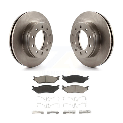Brake Rotors Ceramic Pad Front Kit For Ford F-450 Super Duty F-550 International