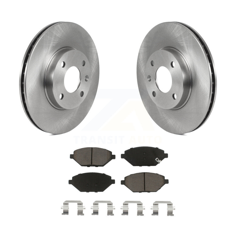 Disc Brake Rotors And Ceramic Pads Front Kit For 2016-2022 Chevrolet Spark