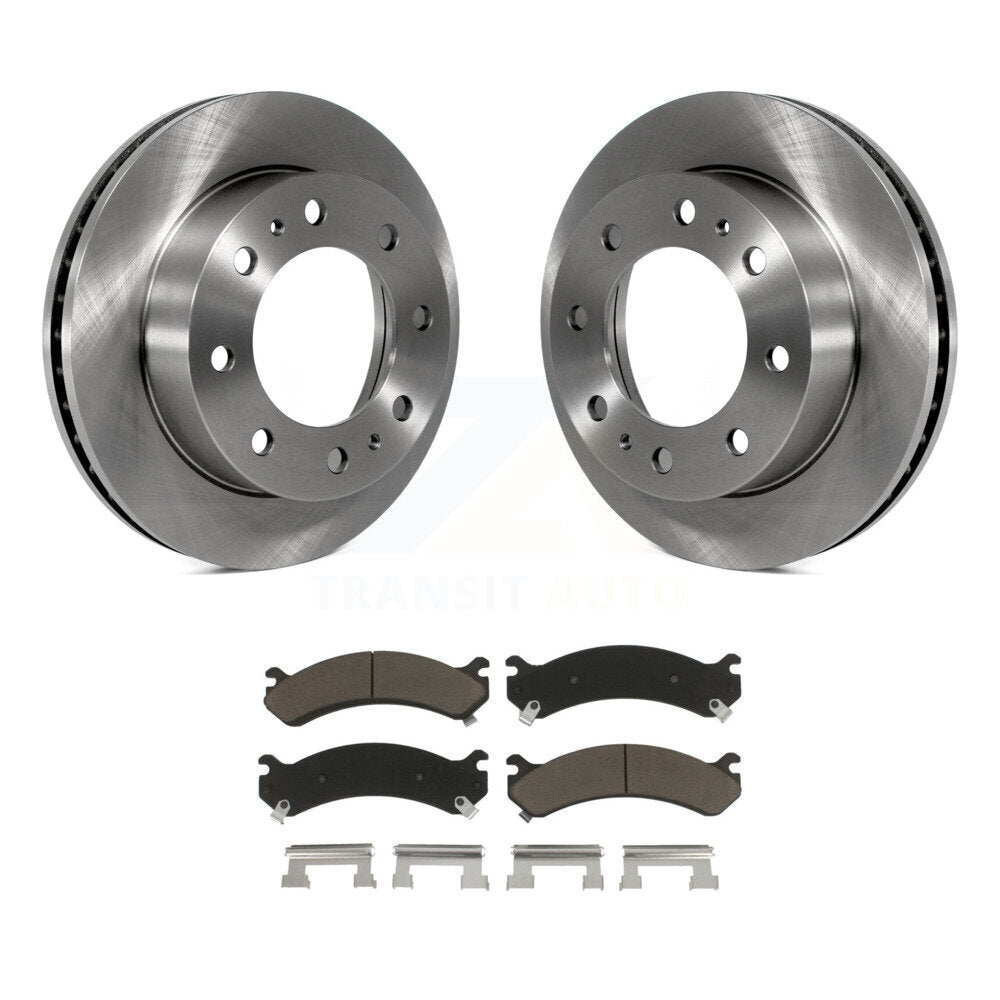 Brake Rotors Ceramic Pad Front Kit For GMC Chevrolet Sierra 2500 HD Silverado H2