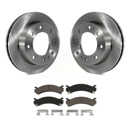 Brake Rotors Ceramic Pad Front Kit For GMC Chevrolet Sierra 2500 HD Silverado H2