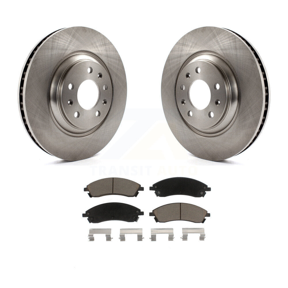 Disc Brake Rotor & Ceramic Pad Front Kit For Cadillac CTS STS Pontiac Bonneville
