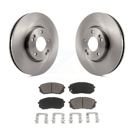 Disc Brake Rotor & Ceramic Pad Front Kit For Hyundai Tucson Kia Sportage Soul EV