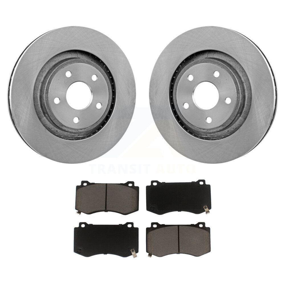 Disc Brake Rotors & Ceramic Pad Front Kit For 2006-2010 Jeep Grand Cherokee SRT8