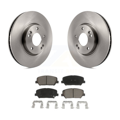 Disc Brake Rotors And Ceramic Pads Front Kit For Kia Forte Forte5 Koup