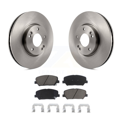 Brake Rotors & Ceramic Pad Front Kit For 2013-2015 Hyundai Veloster Turbocharged