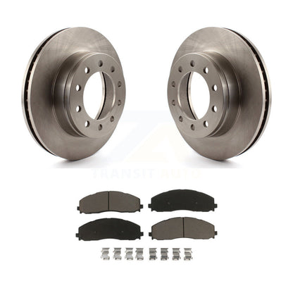 Disc Brake Rotors And Ceramic Pads Front Kit For Ford F-350 Super Duty F-250