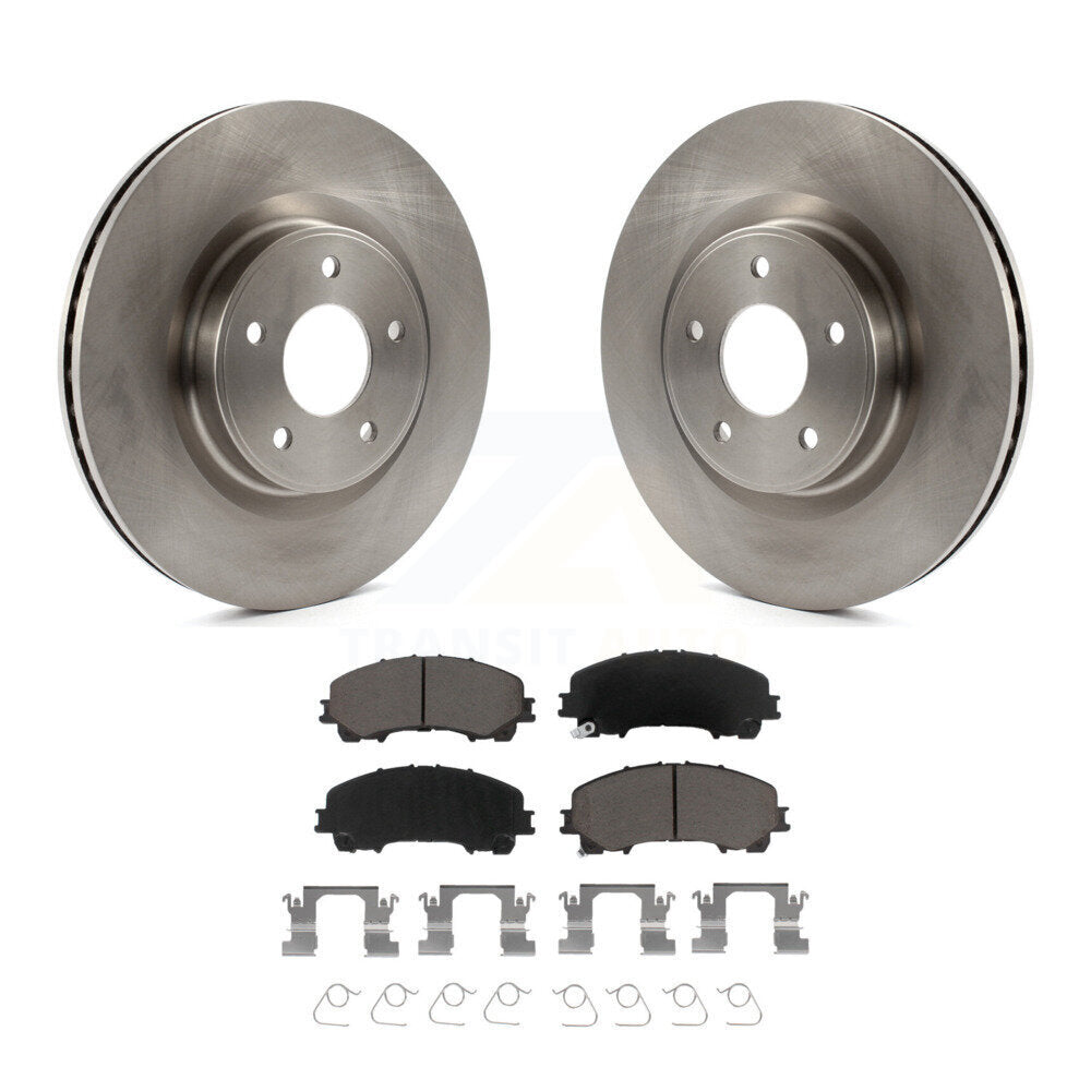 Disc Brake Rotors And Ceramic Pads Front Kit For INFINITI Q50 QX50 Q60