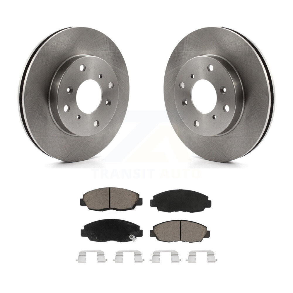Disc Brake Rotors And Ceramic Pads Front Kit For Honda Accord Acura CL