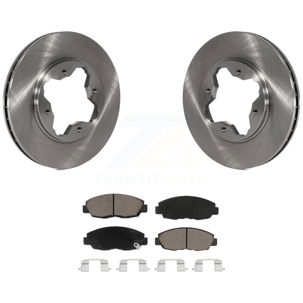 Disc Brake Rotors And Ceramic Pads Front Kit For Honda Accord Acura CL