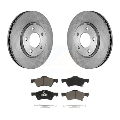 Disc Brake Rotor & Ceramic Pad Front Kit For Dodge Grand Caravan Chrysler Town