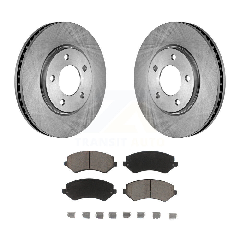 Disc Brake Rotors Ceramic Pad Front Kit For Dodge Grand Caravan Chrysler Voyager