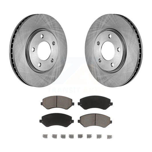 Disc Brake Rotors Ceramic Pad Front Kit For Dodge Grand Caravan Chrysler Voyager